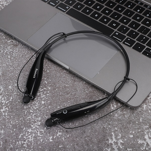 HV‑800 Nackband Bluetooth-hörlurar Trådlösa Retraktabla Bärbara Stereo Ljud Brusreducerande Sport Hörlurar