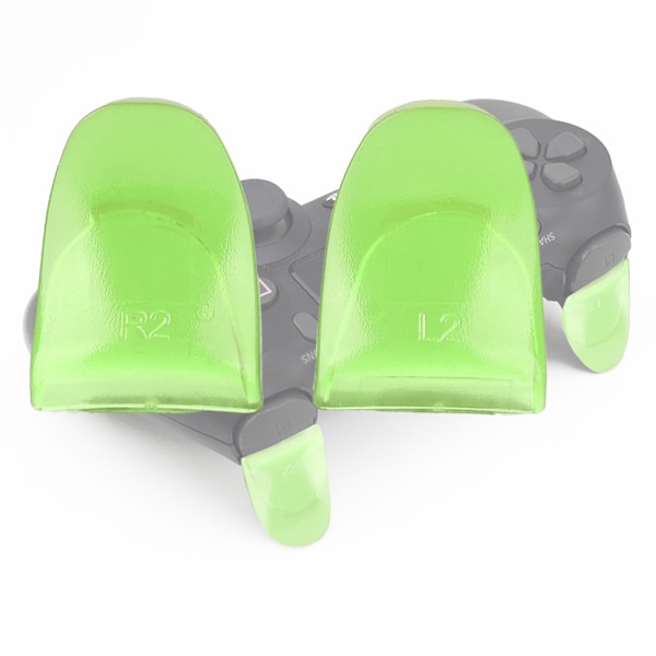 2 stk/sett Holdbare R2 L2 Knapper Trigger Extender Utvidelse for PS4 Kontroller (Grønn)