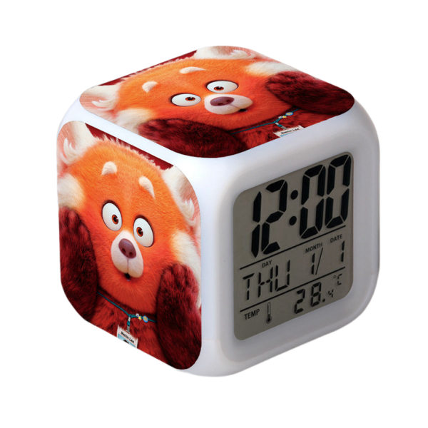 Wekity Youth Metamorphosis Alarm Clock One Piece LED Square Clock Digital Alarm Clock with Time, Temperature, Alarm, Date