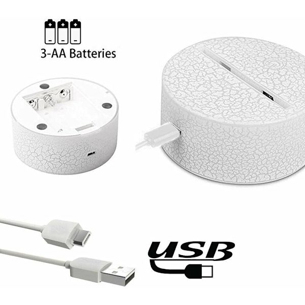 3D-lampa Anime Manga Ishigami Senkuu Dr.Stone Figur USB Nattlampa Skrivbordslampa Lampor Alla hjärtans dag/Julgåva (Lava Fjärrkontrollbas)