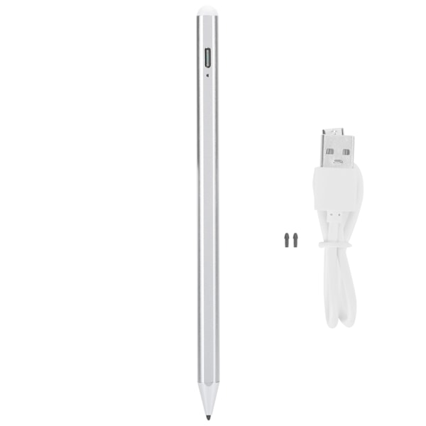 Stylus for iOS Tablet Anti‑Mistouch Magnetisk Berøringsskjerm Penn Datamaskin Tilbehør Sølv