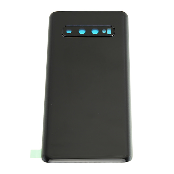 Telefon Bakglass Deksel for Samsung Galaxy S10 G973 Vanntett Bakre Glass Deksel med Kamera Glass Linse Tape Deler Svart