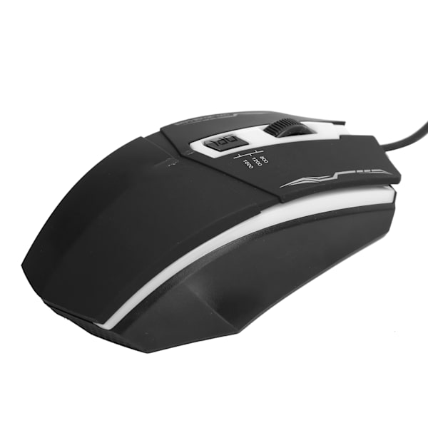 Kablet mus USB pustende lyseffekt spill ABS 4-knappers datamaskintilbehør 4D
