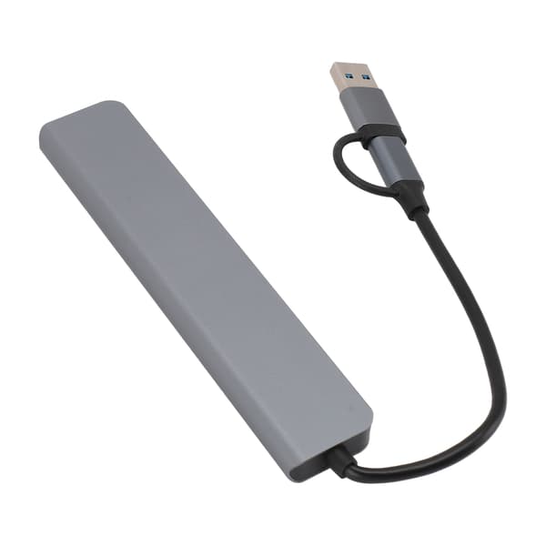 8 i 1 USB C Hub Multifunktionel Kortlæser USB 3.0 Dockingstation til Telefon Tablet