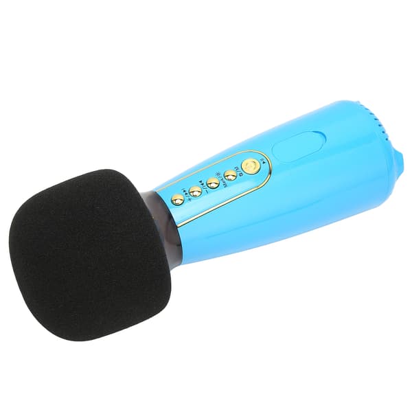 L868 Bluetooth-mikrofon håndholdt mikrofon med LED-lys til hjemmefest bilinterview taleBlå