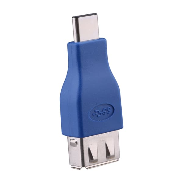 USB 3.1 Type C Han USB-C til USB 3.0 Type A Hun OTG Vært Adapter Konverter Blå
