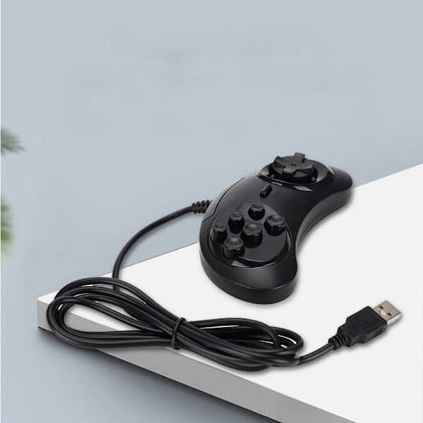 Meget følsom USB-kablet spilhåndtag Vandtæt Gamepad til Sega Game Console Controller