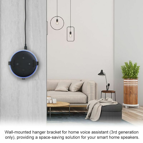 Aluminiumlegering Stativhållare Väggfäste för Amazon Echo Echo Dot 3:e generationen