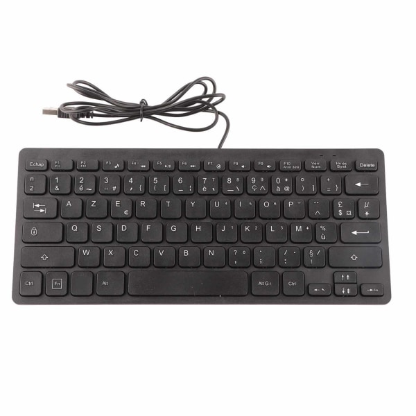 Keyboard 78 Key Mute Ultra Thin Wired Mini USB Interface Desktop Computer Lite språk tastatur fransk