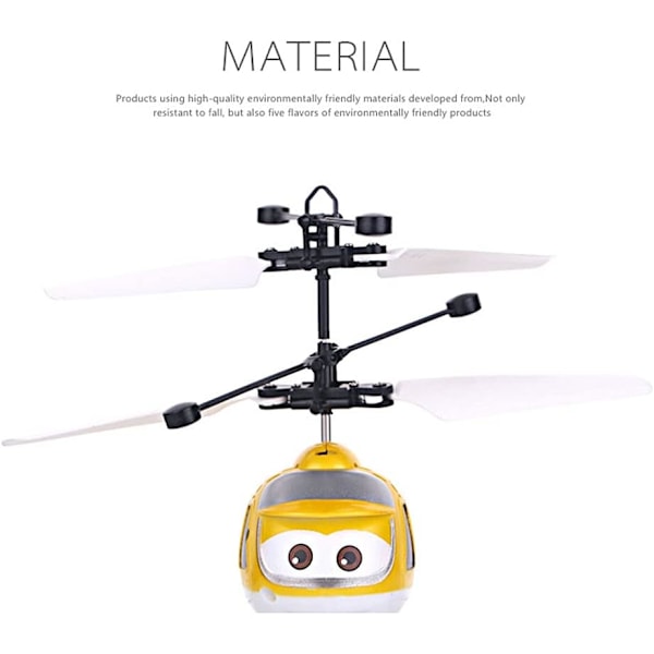 Fjärrstyrd Mini RC Helikopter RC Flygplan Elektriskt RC Flygplan Flygplansmodell Smart Sensor Krockbeständig Pojkflicka Leksak Flygplan Presenter Red