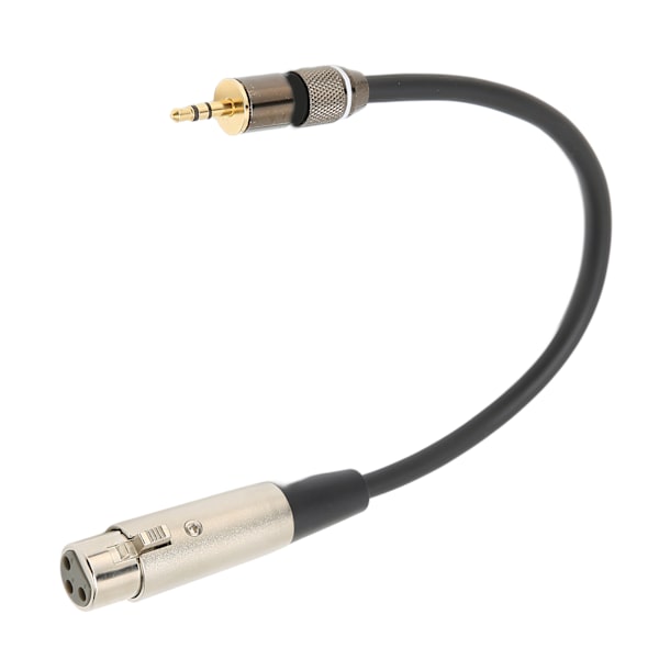 3,5 mm till XLR-mikrofonkabel DC 3,5 mm hane till XLR hona mikrofonanslutningskabel 0,3 m