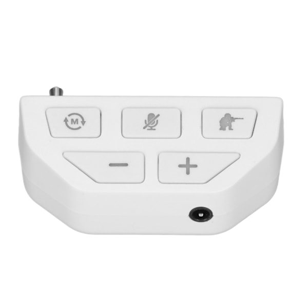 For Xbox One Controller Lydforbedrer Stereo Hodetelefonadapter med 4 EQ Lydmoduser og Deteksjonsmodus Hvit