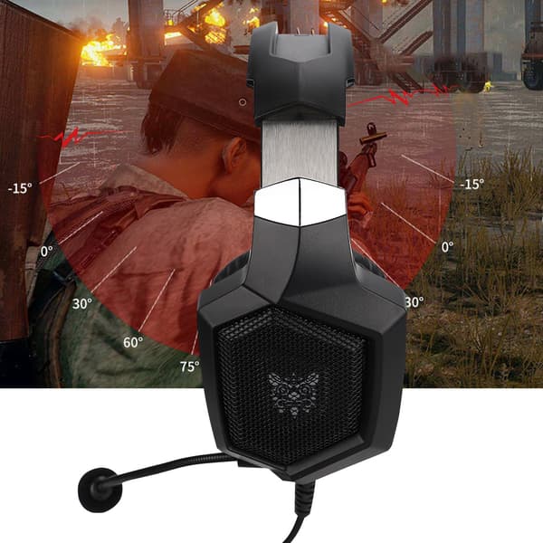 K8 kablede stereo gaming-hovedtelefoner med LED-lys støjreducerende mikrofon til bærbar computer
