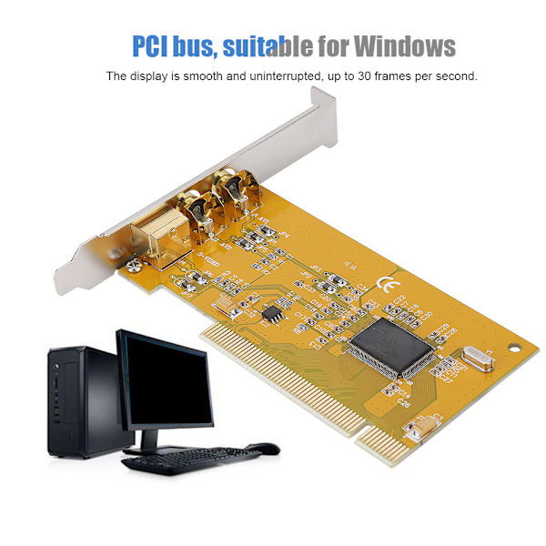 AV PCI 1394 878A -tallennuskortti, datanhankintakortti, valvontakameran videotallennuskortti