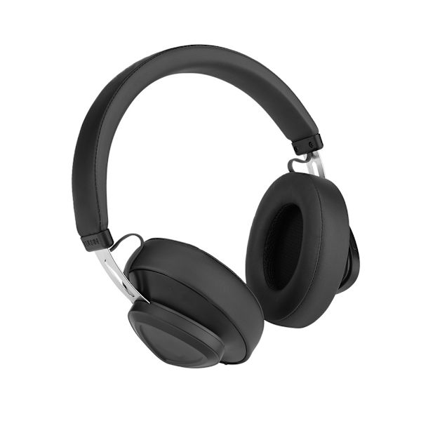 Bluetooth trådløs AI-headset stereomusikkstudiomonitor håndfri hodetelefon med mikrofon svart