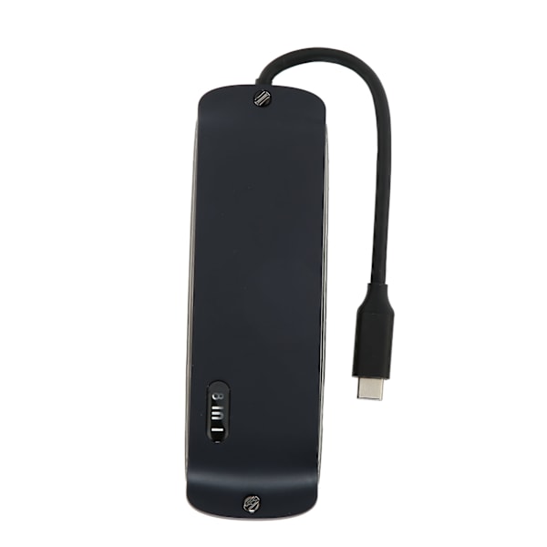 8 i 1 Dockningsstation Multifunktion 4K30Hz HD Multiport USB 100M Nätverksport USB C Hub Adapter Marinblå