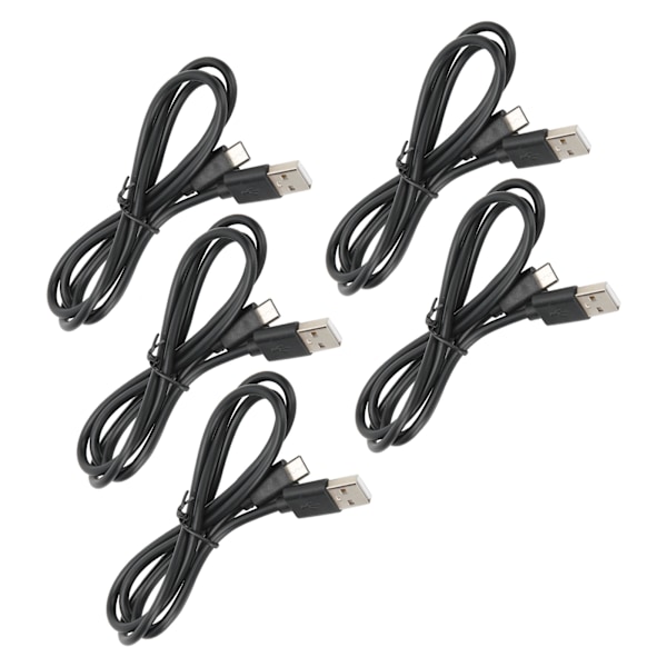 5 stk. opladningskabel USB C datakabel opladerkabel til Switch Lite controller tilbehør