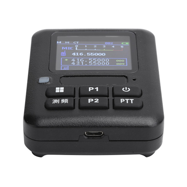 Walkie Talkies Mini Dekoder Bärbar Radiofrekvensräknare Mätare med Display Skärm
