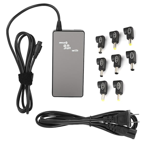 100W Strømadapter LED Digital Display Strømadapter til Tablet/Notebook Opladning