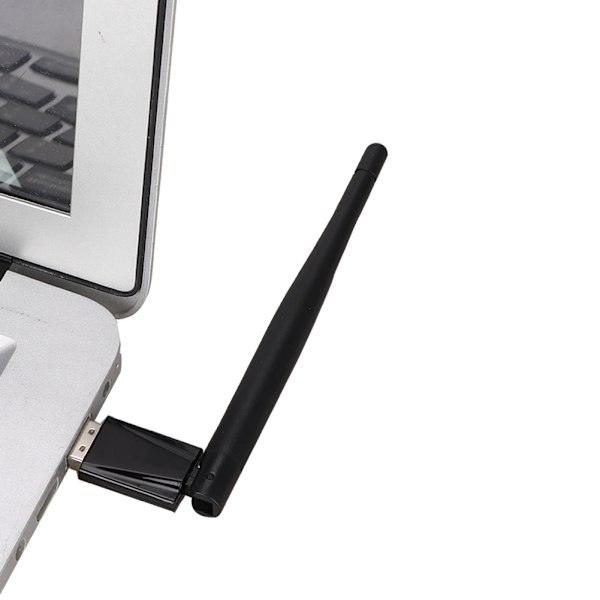 600M ohjainvapaa langaton verkkokortti USB WiFi -sovitin joustavalla antennilla Windowsiin