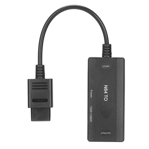 Högdefinitionsomvandlare Video Audio till Högdefinitions Multimedia Interface Adapter för Retro Spelkonsol(Svart )