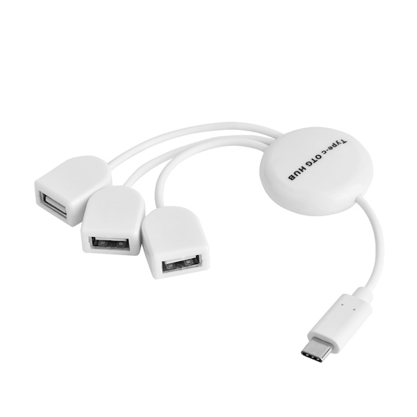 Højhastigheds USB 3.1 Type-C Han til 3 Port USB 2.0 Hun USB OTG Hub til Mobiltelefon Tablet Bærbar