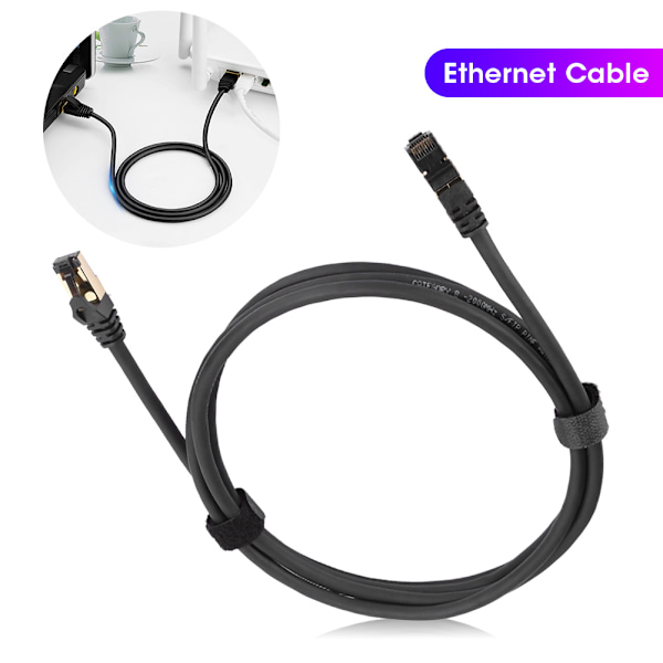 40 Gbps Ethernet-kabel kobbertråd Cat8 krystallhode nettverkskabel for datamaskinruter bærbar PC T040510m/32,8ft