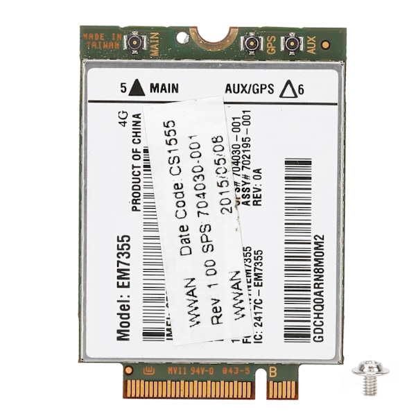 Trådlöst nätverkskort för HP lt4111 820EM7355 WWAN NGFF 4G LTE-modul 704030-001