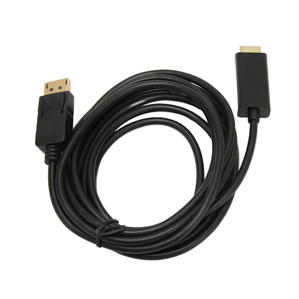 DisplayPort till HD Multimedia Interface-kabel 4K Delayless Envägs Videoadapterkabel för PC Laptop TV 9,8ft