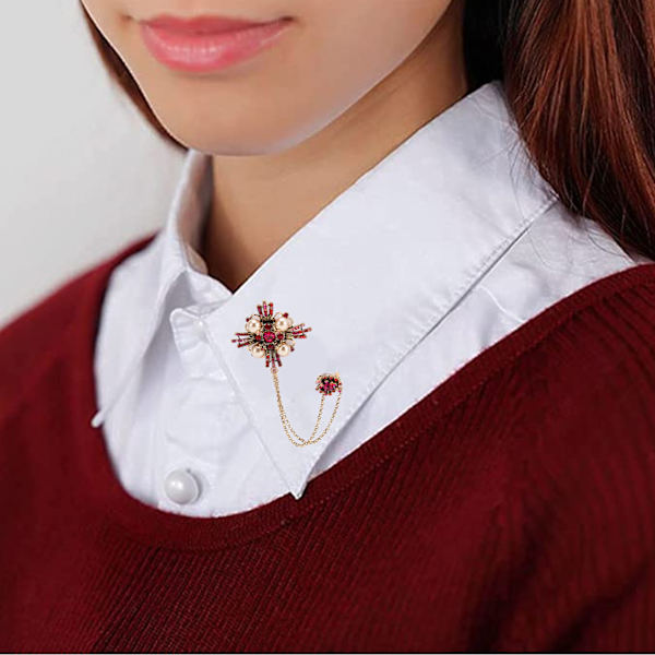 Blomsterspänne Elegant Dekorativt Tillbehör Dekor Prydnad för Kappa Kostym