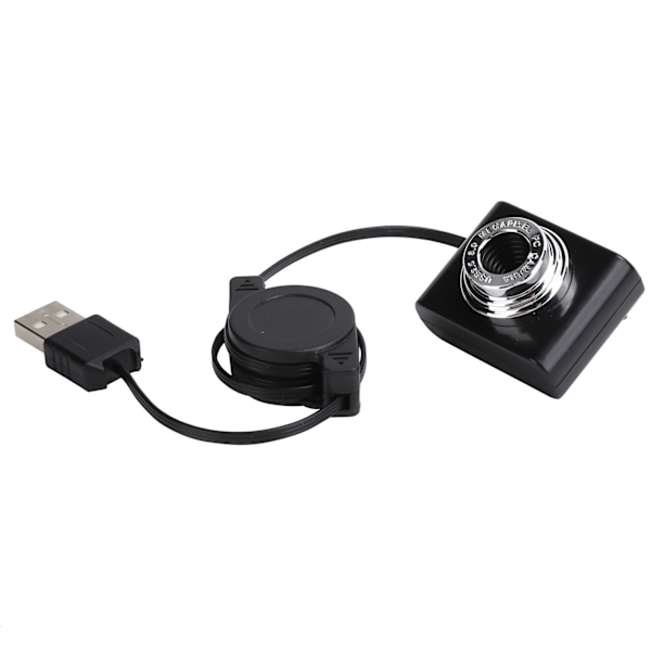 Webcam Clipon USB2.0 Kamera med Retracable Kabel 640 x 480 Opløsning Billedbehandlingsudstyr