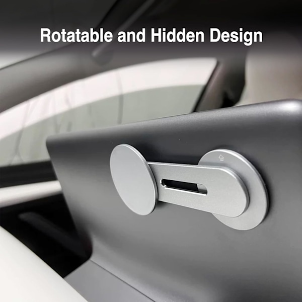 för Tesla Telefonhållare för Tesla Model 3/Y Magnetisk Telefonhållare Magsafe Telefonfäste Passar Tesla Model Y/3 Tillbehör 202 sliver