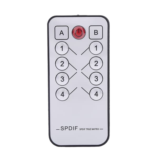 SPDIF Digital Optisk Audio True Matrix 4x2 Bryter Splitter Videokonverter