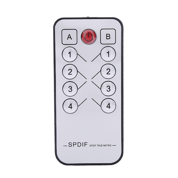 SPDIF Digital Optisk Audio True Matrix 4x2 Switch Splitter Videokonverter