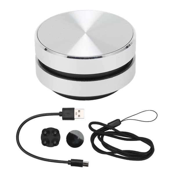 Bluetooth Bone Conduction Speaker Stereo Magnetisk Bärbar Mini Trådlös Högtalare för Hem Utomhus Silver