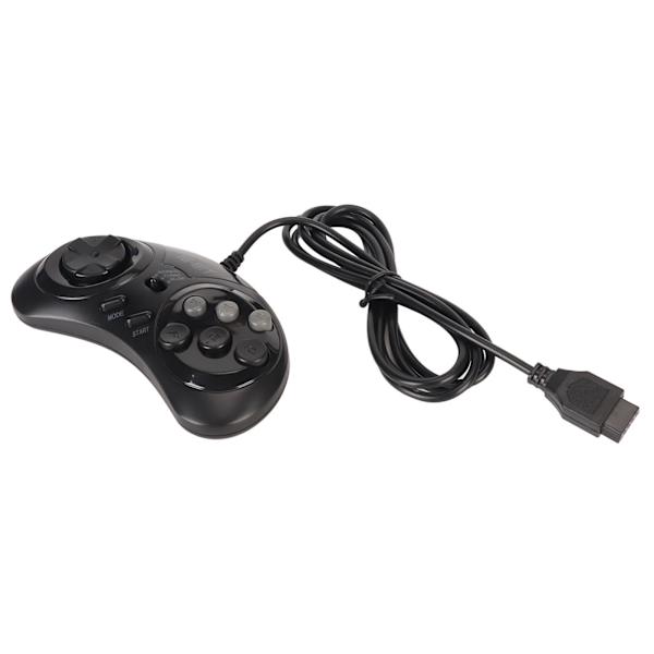 for Sega Controller 9 Pin 16Bit Mini Håndholdt Ergonomisk Klassisk Bærbar Gamepad Controller
