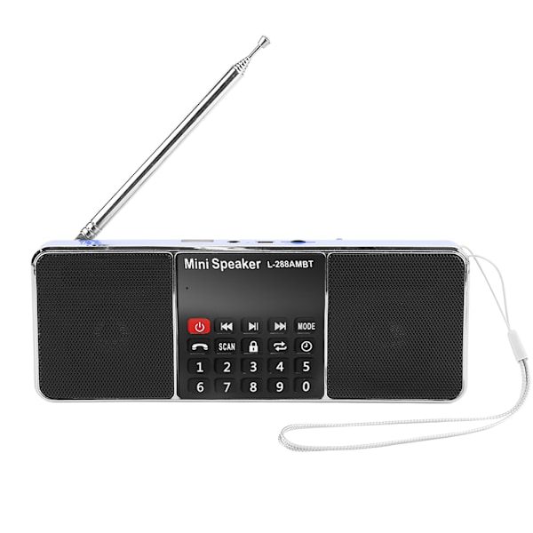 Kannettava Bluetooth 2.1 Langaton Kaiutin Dual Band FM AM Radio TF-Kortti Toiminnolla Sininen