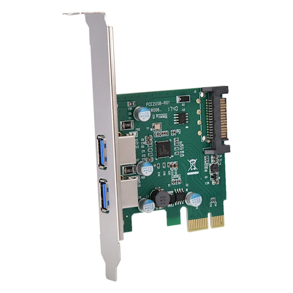 2 Port USB 3.0 Desktop Computer PC Udvidelseskort