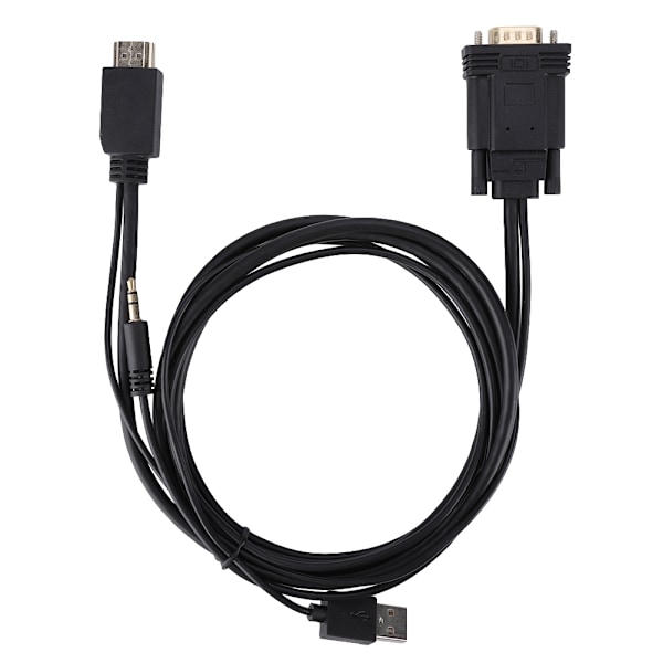 HDMI AM til VGA HDMI-konverteradapterkabel for datamaskin/DVD/digital dekoder