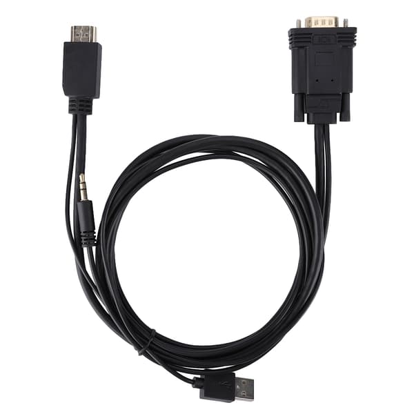 HDMI AM til VGA HDMI-konverteradapterkabel til computer/DVD/digitalt set-top-boks