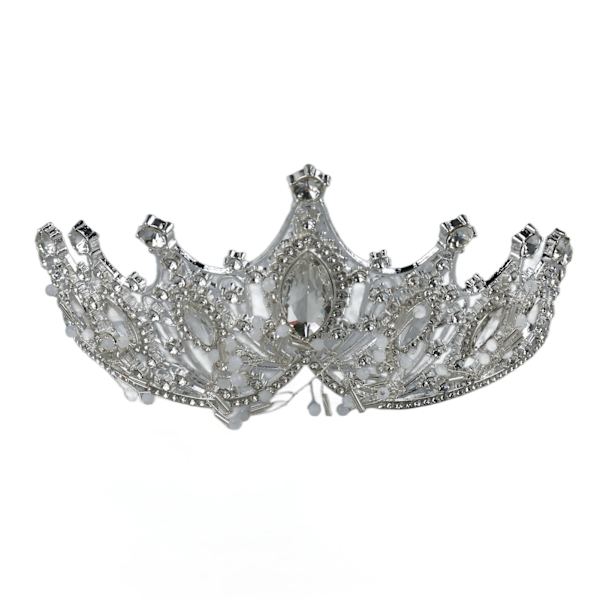 Kvinners bryllupskrone brud legering rhinestone krone hårtilbehør for prom kostymefest