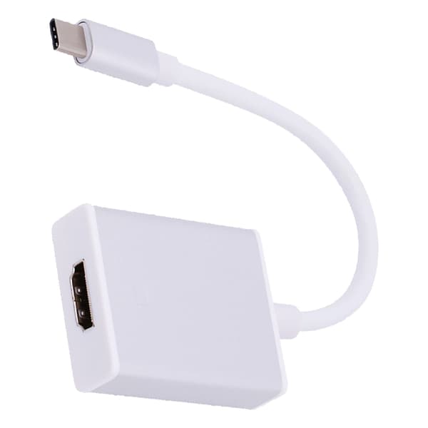 Type C til HD Multimedia Interface Adapter Støtte 4K 10GBit Begge Sider Satt Inn Plug and Play USB C til HD Adapter Sølv