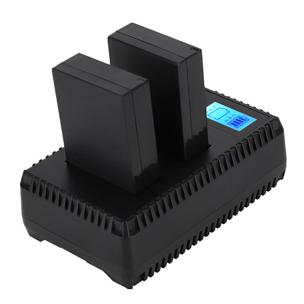 2 stk. Canon LP-E12 kamera Li-ion batterier LCD-display USB-opladningskabel opladerkit