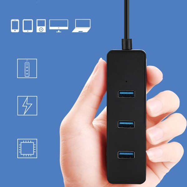 ORICO W5PH4-U3 Laajennuskeskitin USB3.0 5Gbps OTG matkapuhelimille, tableteille ja tietokoneille