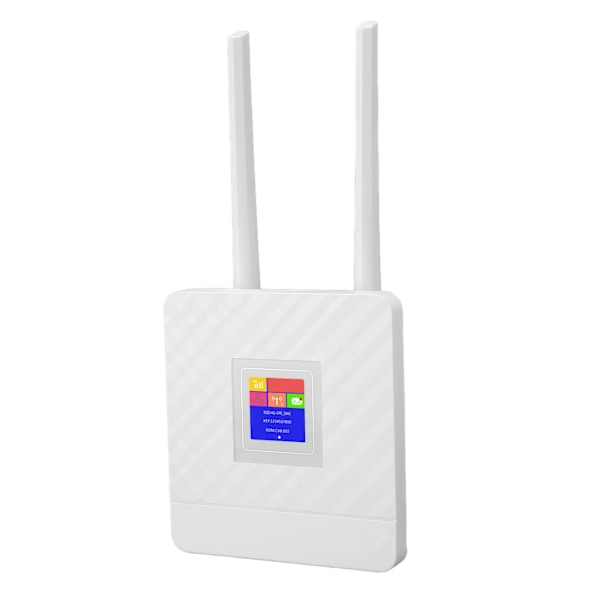 4G LTE trådløs router med SIM-kortslot Cat4 ulåst trådløs mobil WiFi-hotspot-routere med 2 antenner 100‑240V