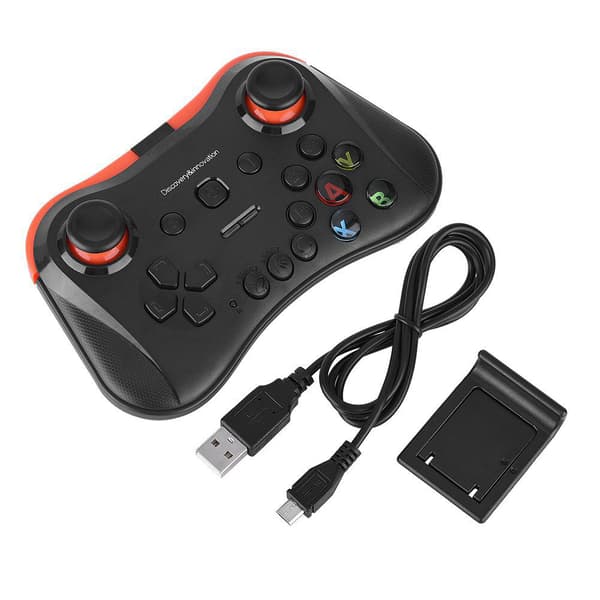Snabb respons Bluetooth spelkontroll utan fördröjning bekvämt grepp Bluetooth Gamepad - Svart