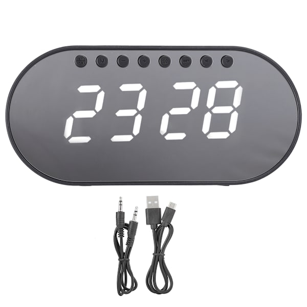 Hushållstrådlös väckarklockshögtalare Mini bärbar justerbar digital displayhögtalare