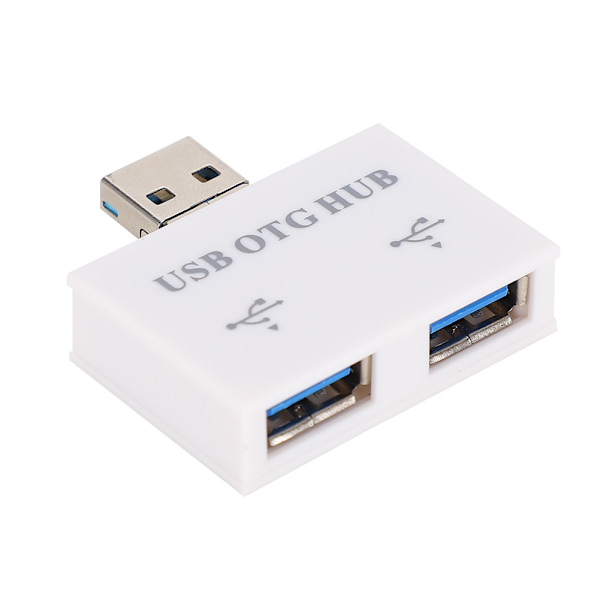 USB2.0 Oplader Data HUB Expander Til Android Telefon Konverter USB Hub Adapter(Hvid)