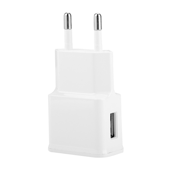 Mini Power Adapter Stik Hvid Enkelt Port USB Væg Hurtigoplader Stik