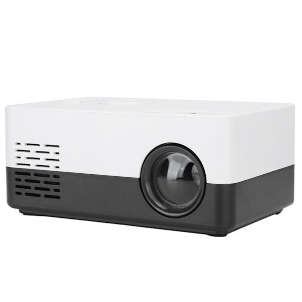 1080p Full High Definition Bærbar Mini Projektor Smart Hjemmekino Svart Hvit 100‑240VEU Plugg